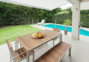 Modern backyard