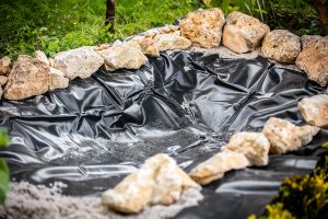 Vorbereitende-Arbeiten-Teichbau